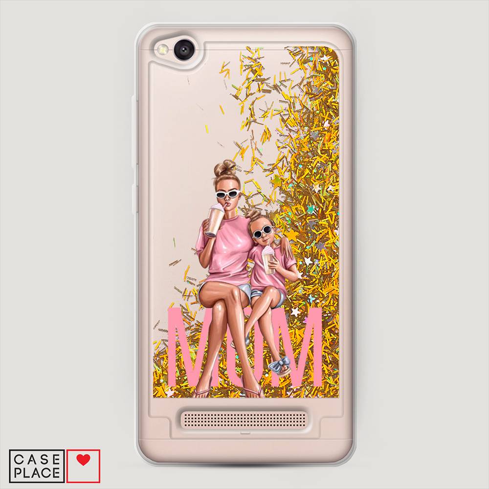 

Жидкий чехол с блестками "Lovely mom" на Xiaomi Redmi 4A, 31390-1