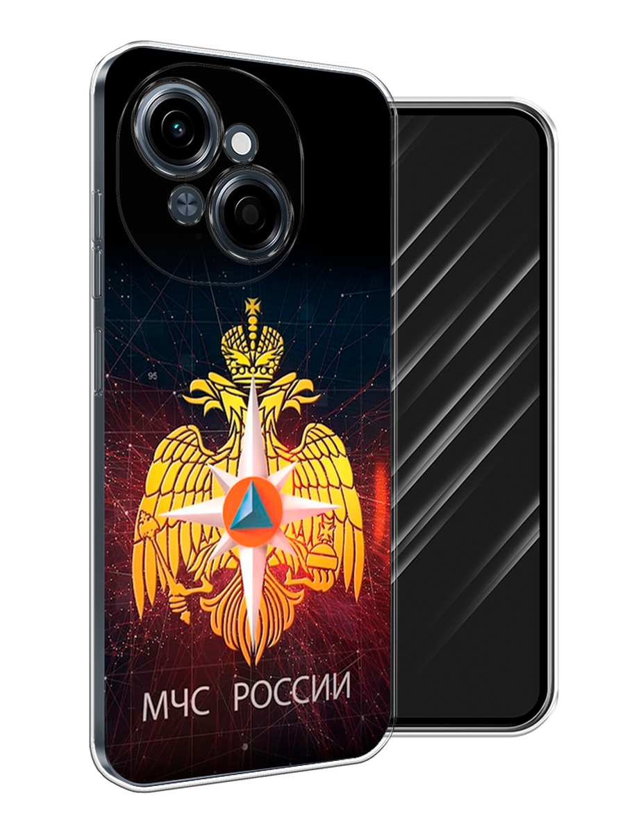 

Чехол Awog на Tecno Spark Go 1/Pop 9 "МЧС России", Черный;желтый;красный, 309450-1