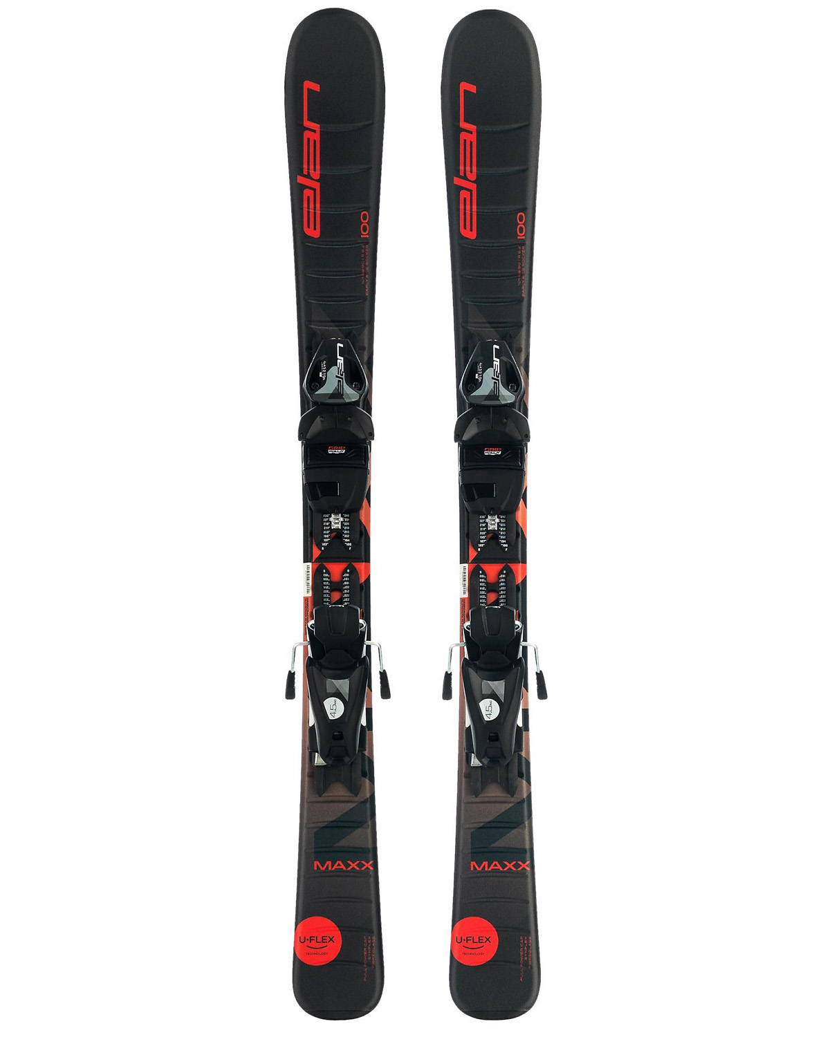 фото Горные лыжи с креплениями elan 2021-22 maxx red qs 130-150 + el 7.5 shift (см:130)