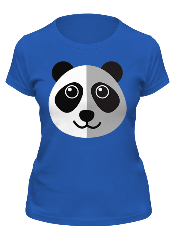 

Футболка женская Printio Панда синяя XL, Синий, Панда