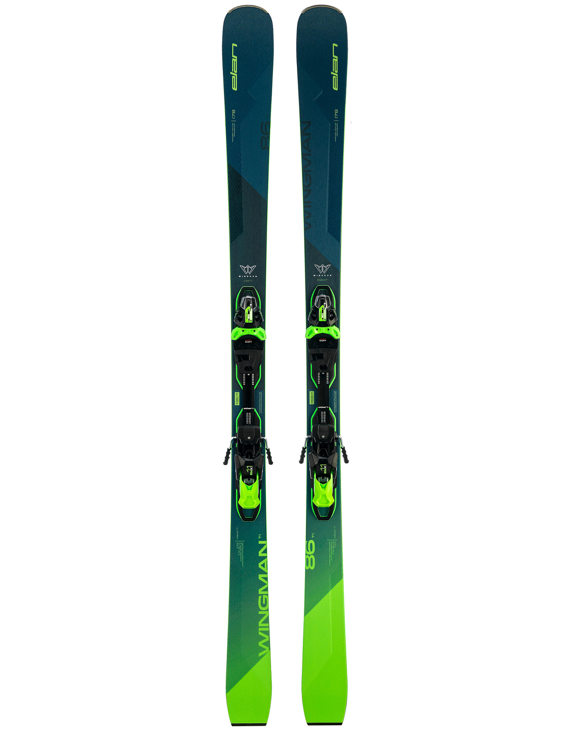 фото Горные лыжи с креплениями elan 2021-22 wingman 86ti fusionx + emx 11 fusionx (см:166)