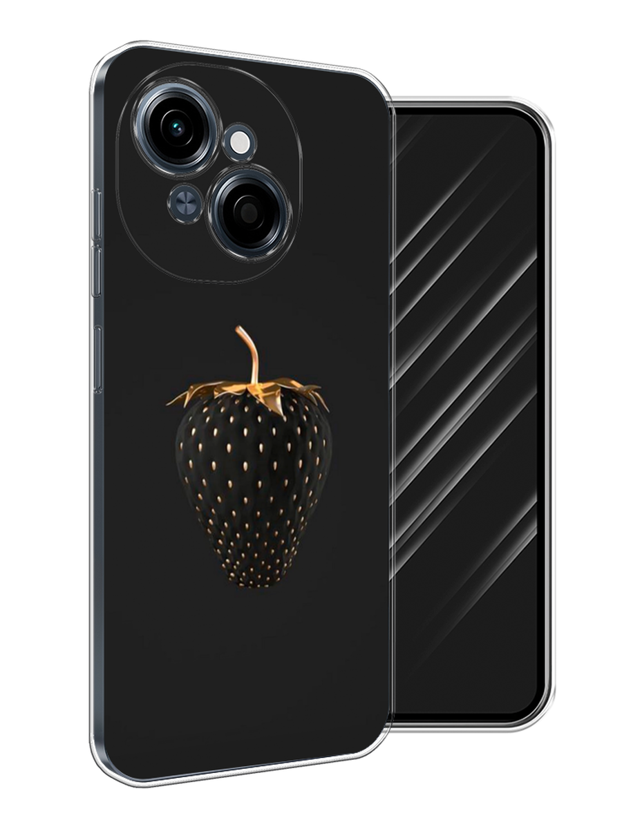 

Чехол Awog на Tecno Spark Go 1/Pop 9 "Черно-золотая клубника", Черный;золотистый, 309450-1