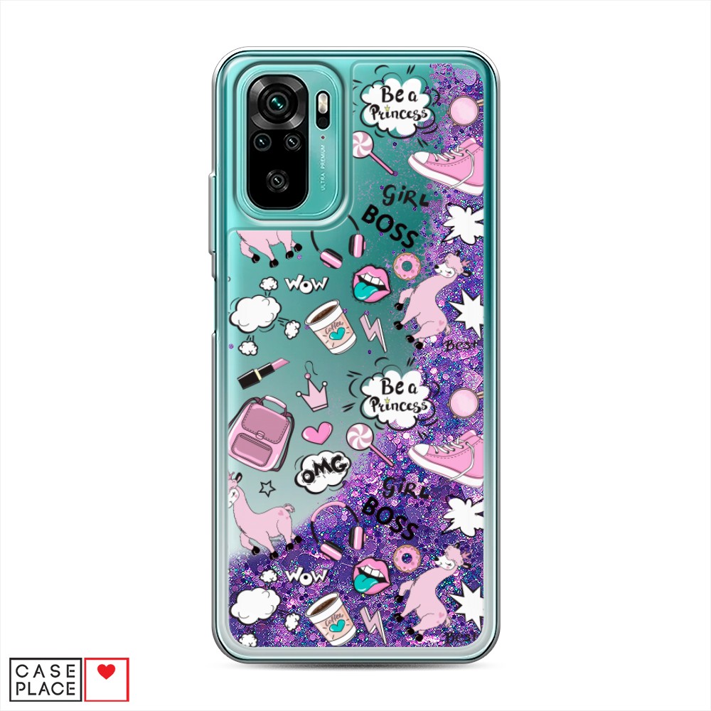

Чехол Awog на Xiaomi Redmi Note 10/Note 10S/M5s "Стильная лама", Разноцветный, 39992-1