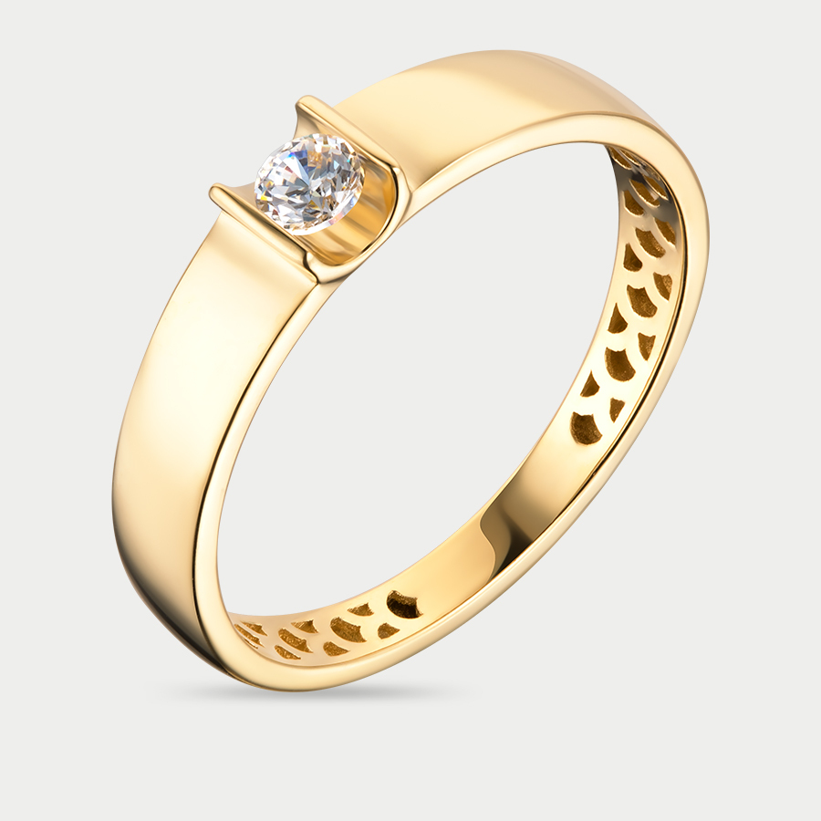 Кольцо из золота с фианитом р.17 GOLD CENTER 901321-4100