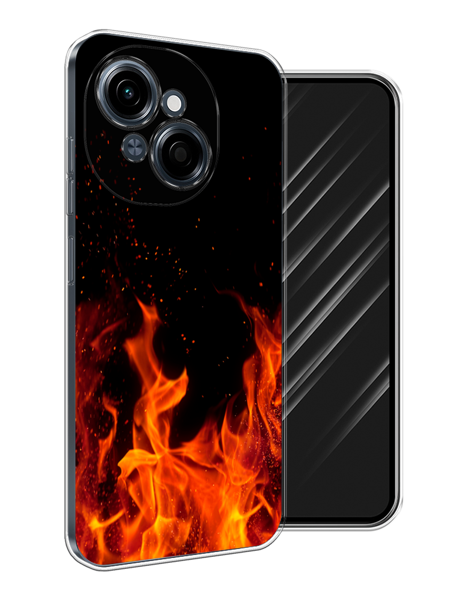 

Чехол Awog на Tecno Spark Go 1/Pop 9 "Все в огне", Оранжевый;черный, 309450-1
