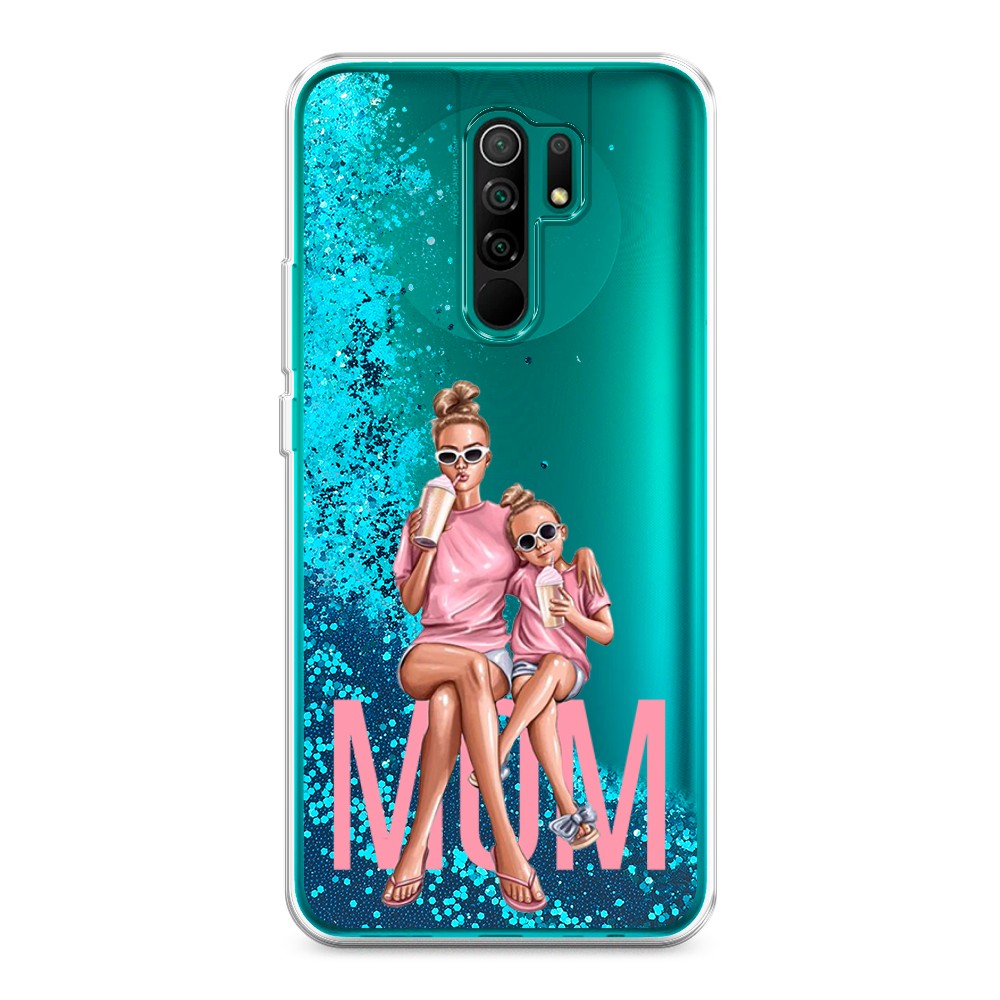 

Жидкий чехол с блестками "Lovely mom" на Xiaomi Redmi 9, 38393-1