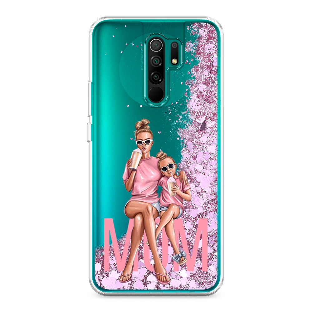 

Жидкий чехол с блестками "Lovely mom" на Xiaomi Redmi 9, 38394-1