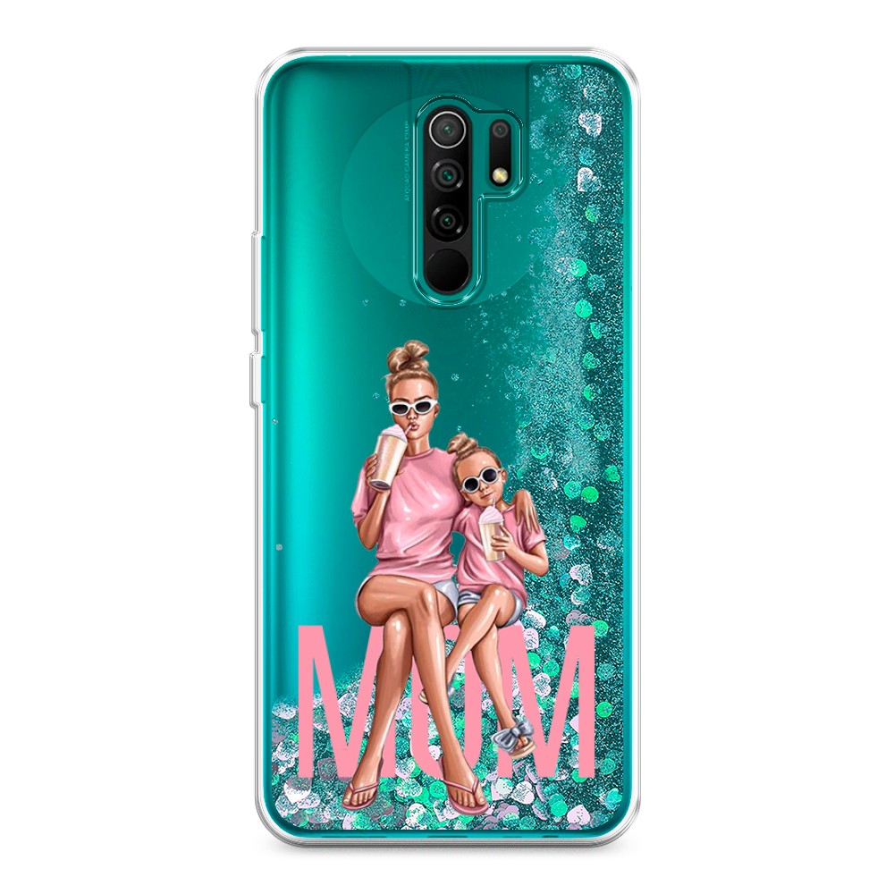 

Жидкий чехол с блестками "Lovely mom" на Xiaomi Redmi 9, 38395-1
