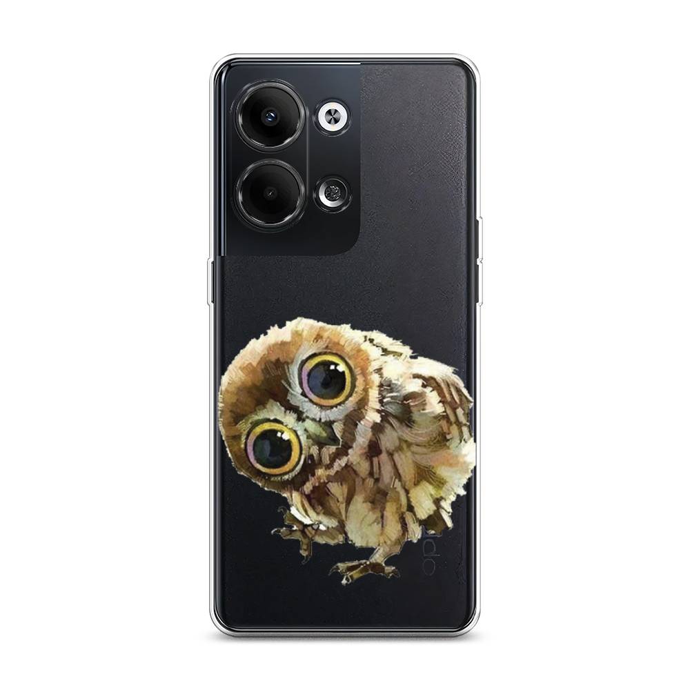 

Чехол Awog на Oppo Reno 9 "Любопытный совенок", Коричневый;белый;прозрачный, 2512750-1