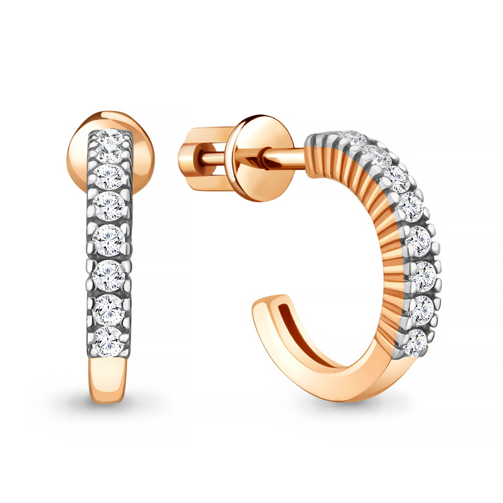 

Серьги из серебра с фианитом Aquamarine 48351А_925_з, 48351А_925_з