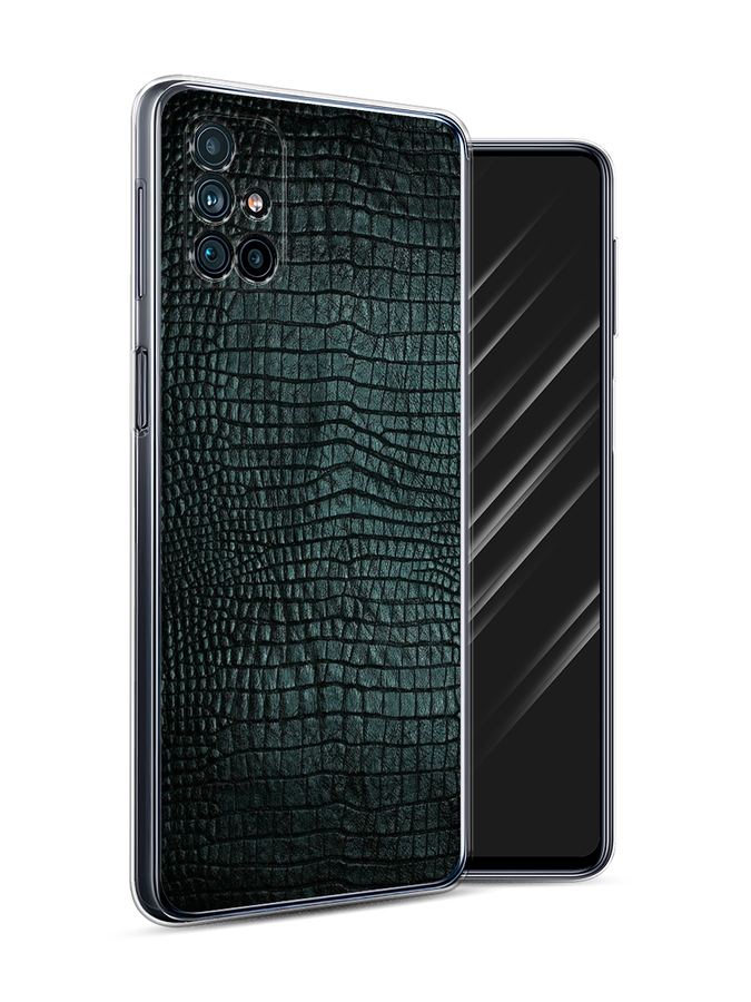 

Чехол Awog на Samsung Galaxy M31s / Самсунг M31s "Черная змея", Черный;серый;голубой, 2101450-3