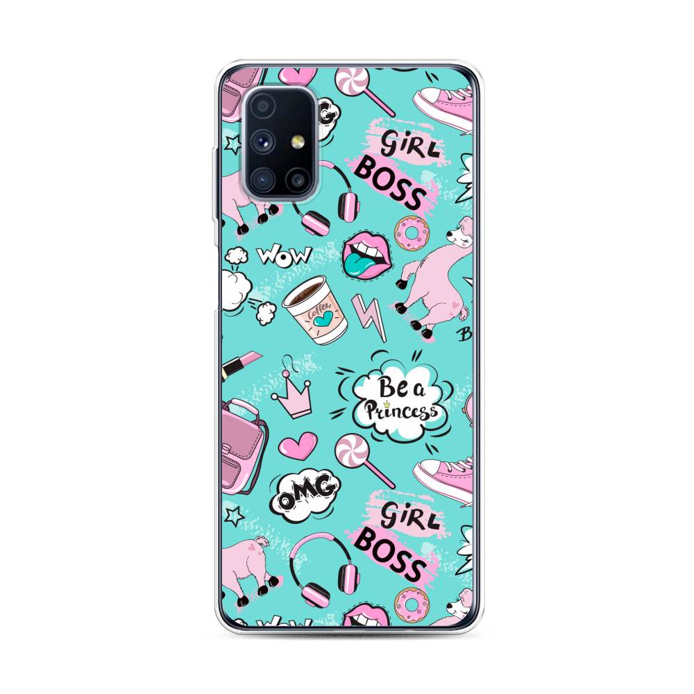 

Чехол Awog на Samsung Galaxy M31s / Самсунг M31s "Стильная лама", Голубой;белый;розовый, 2101450-1
