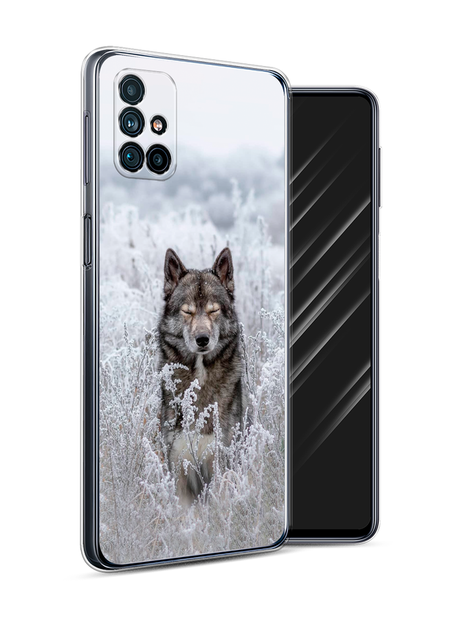 

Чехол Awog на Samsung Galaxy M31s / Самсунг M31s "Волк в поле", Белый;черный, 2101450-1