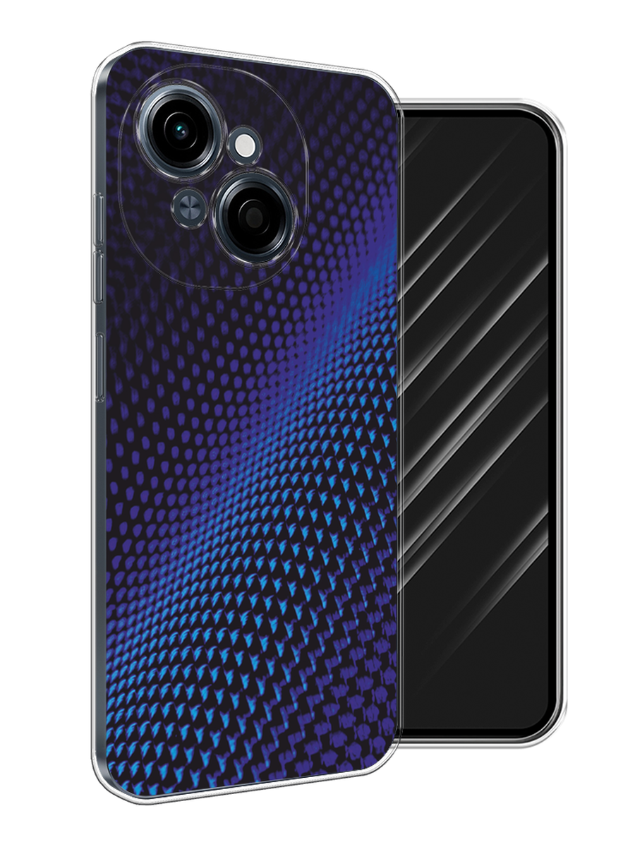 

Чехол Awog на Tecno Spark Go 1/Pop 9 "Синий карбон", Черный;синий, 309450-1