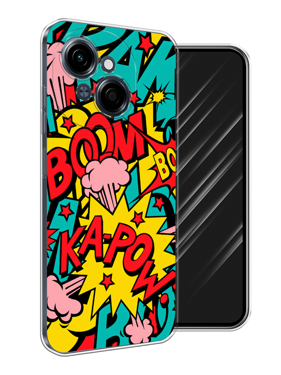 

Чехол Awog на Tecno Spark Go 1/Pop 9 "Постер pop art", Бирюзовый;желтый;красный, 309450-1