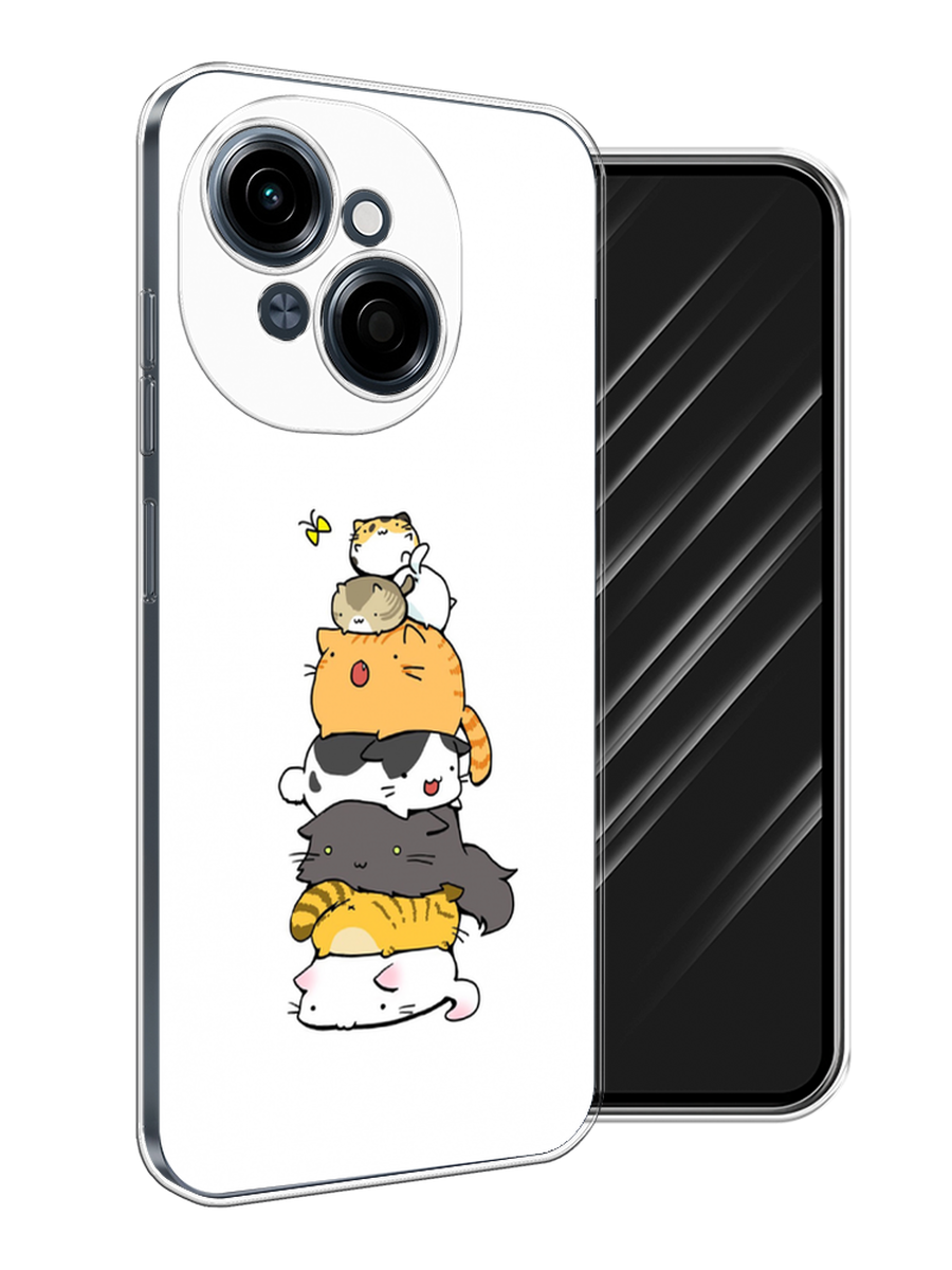 

Чехол Awog на Tecno Spark Go 1/Pop 9 "Бутерброд из котиков", Коричневый;белый;серый, 309450-1