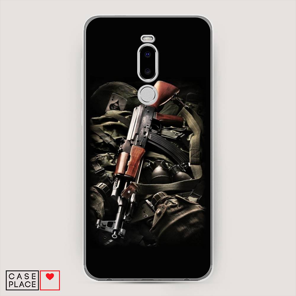 

Чехол Awog на Meizu Note 8 "Автомат", Черный;коричневый;серый, 73050-5