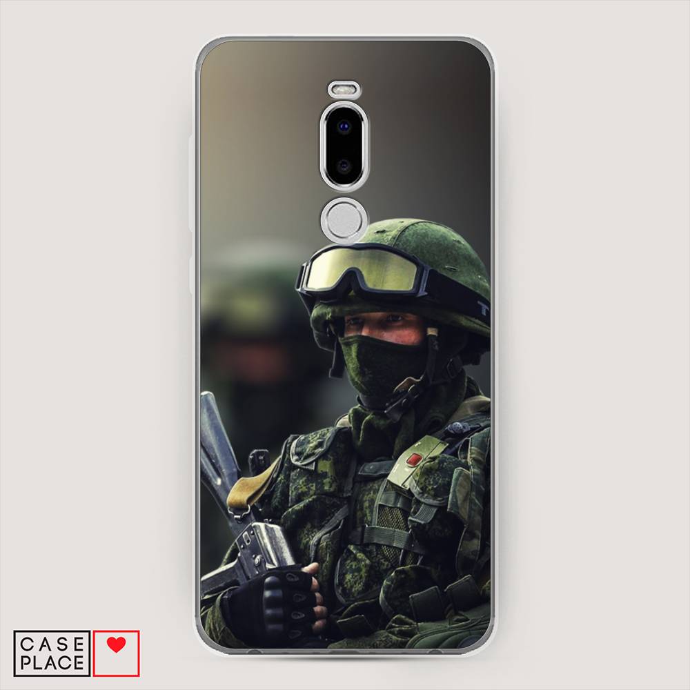 

Чехол Awog на Meizu Note 8 "Солдат", Зеленый;серый, 73050-5