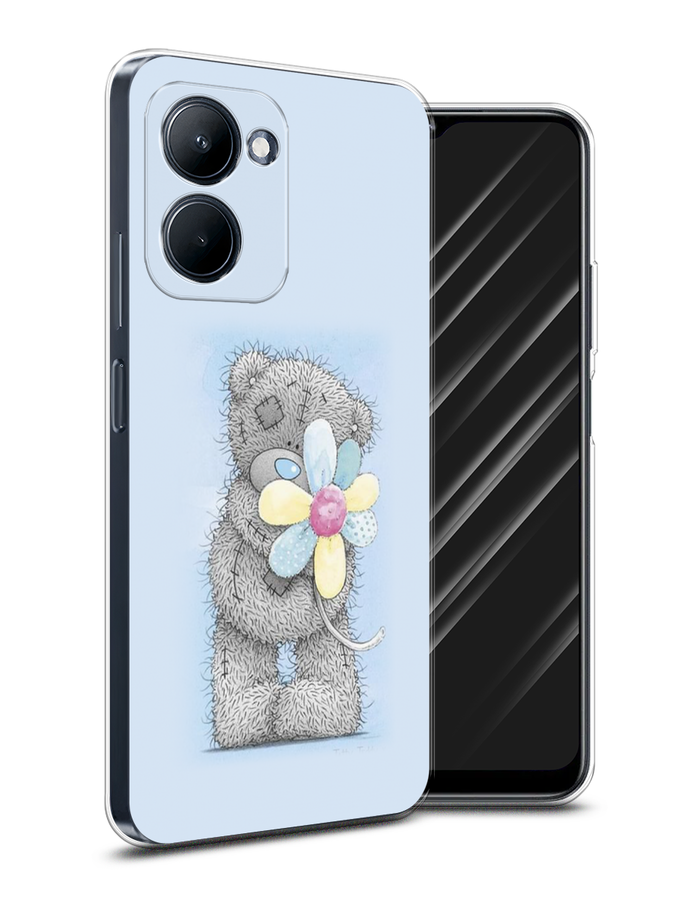 

Чехол Awog на Realme C33 "Me to you с ромашкой", Голубой;серый;желтый, 2511350-2