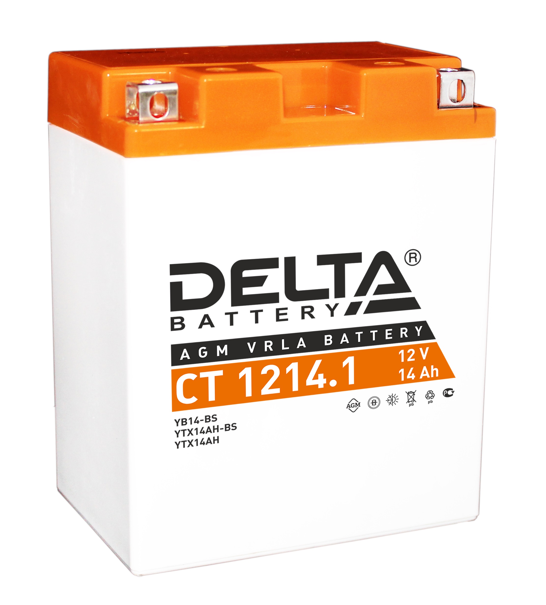 

Аккумулятор автомобильный Delta CT 1214.1 14 Ач