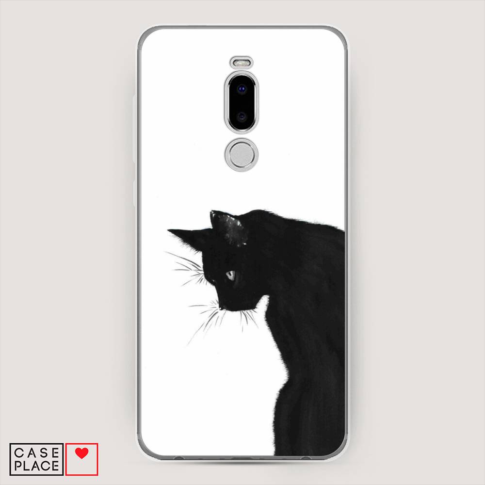 

Чехол Awog на Meizu Note 8 "Black cat", Черный;белый, 73050-1