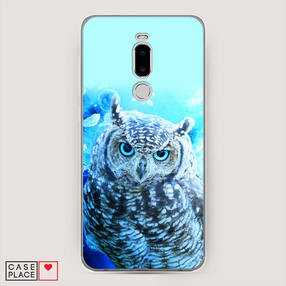 

Чехол Awog на Meizu Note 8 "Сова арт 7", Синий;голубой, 73050-1