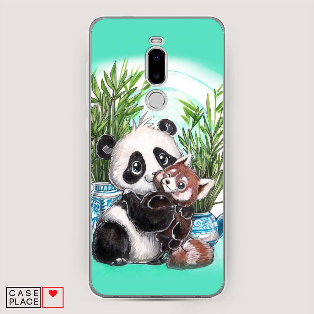 

Чехол Awog на Meizu Note 8 "Друзья зверята", Голубой;белый;черный, 73050-2