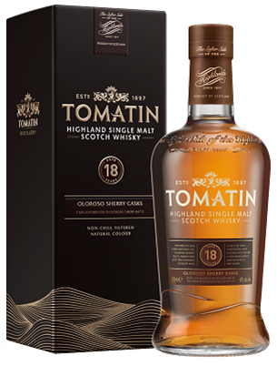 

Виски Tomatin, 18 летней выдержки, в подарочной упаковке
