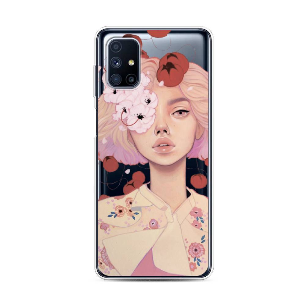 

Чехол Awog на Samsung Galaxy M31s / Самсунг M31s "Цветочная анархия", Бежевый;розовый;красный, 2101450-7
