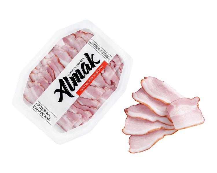 

Грудинка копчено-вареная Almak Баварская 250 г