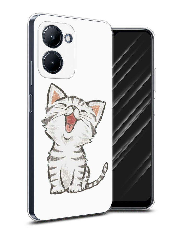 

Чехол Awog на Realme C33 "Котенок рисованный", Серый;белый, 2511350-1