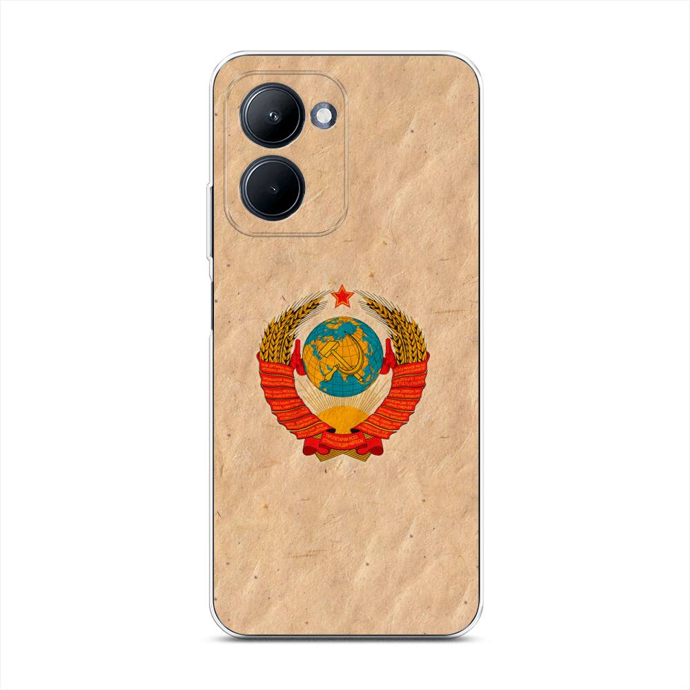 

Чехол Awog на Realme C33 "Союз пролетариев", Бежевый;красный, 2511350-10