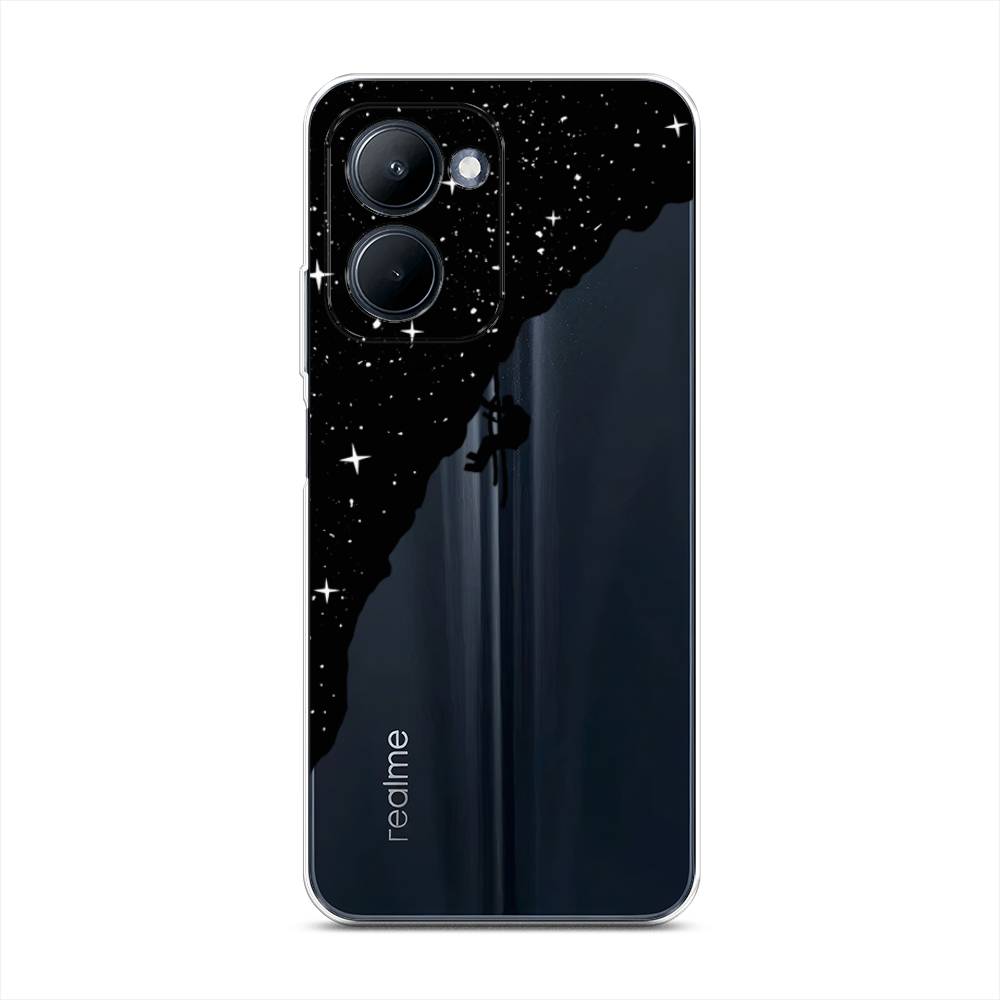 фото Чехол awog на realme c33 "скалолаз в космосе"