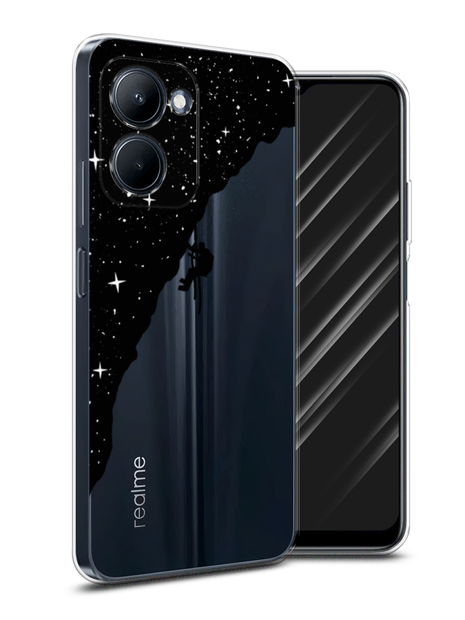 

Чехол Awog на Realme C33 "Скалолаз в космосе", Черный;белый;бежевый, 2511350-4