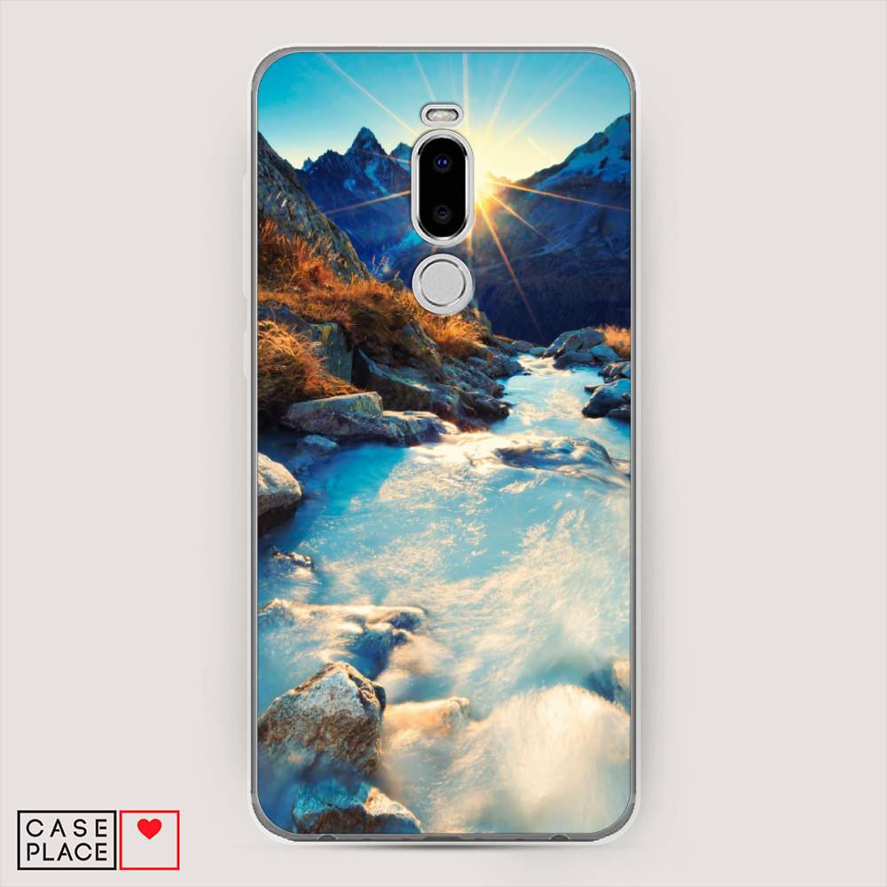 

Чехол Awog на Meizu Note 8 "Восход 7", Коричневый;белый;голубой, 73050-4