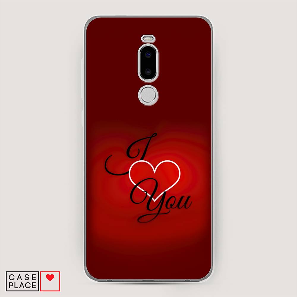 

Чехол Awog на Meizu Note 8 "I love you 3", Красный;черный, 73050-6