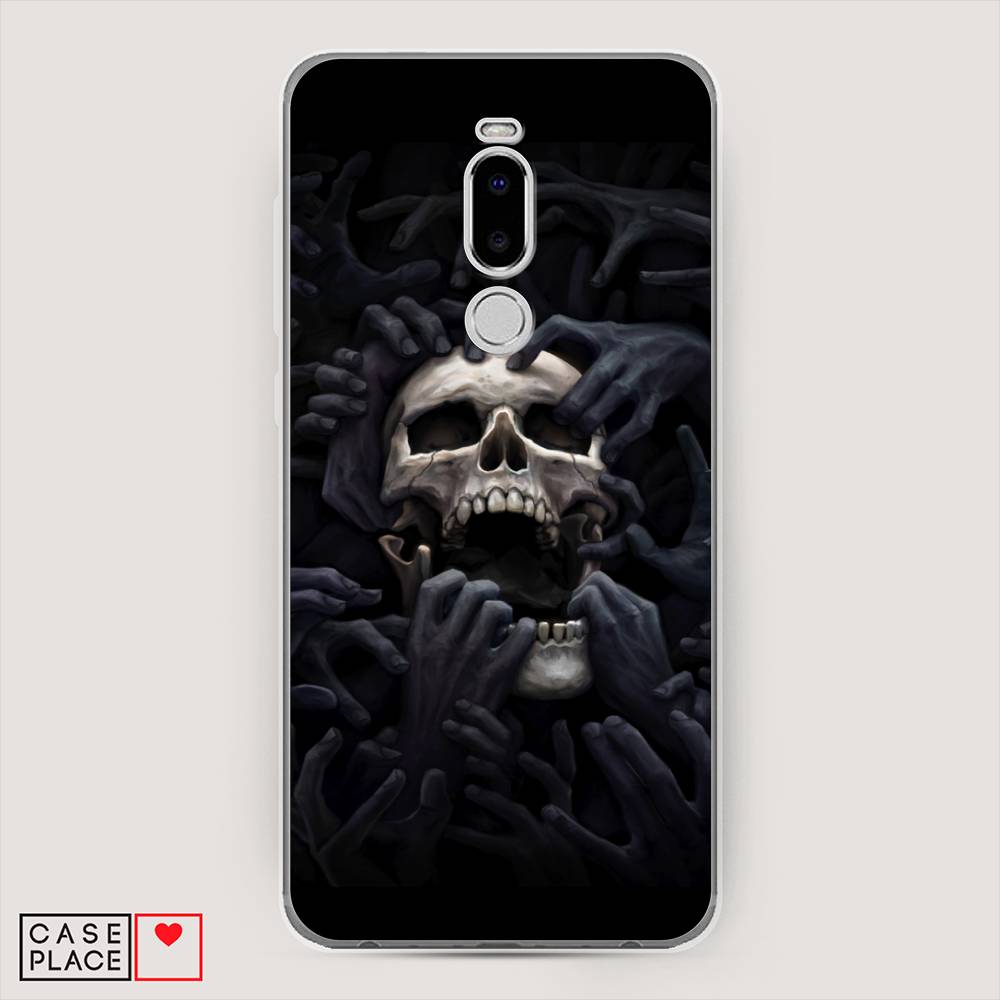 

Чехол Awog на Meizu Note 8 "Череп 29", Черный;серый, 73050-9