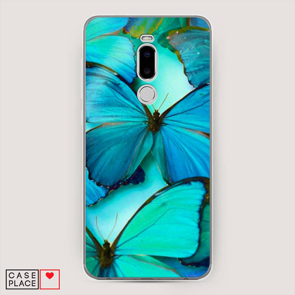 фото Чехол awog "неоновые бабочки" для meizu note 8
