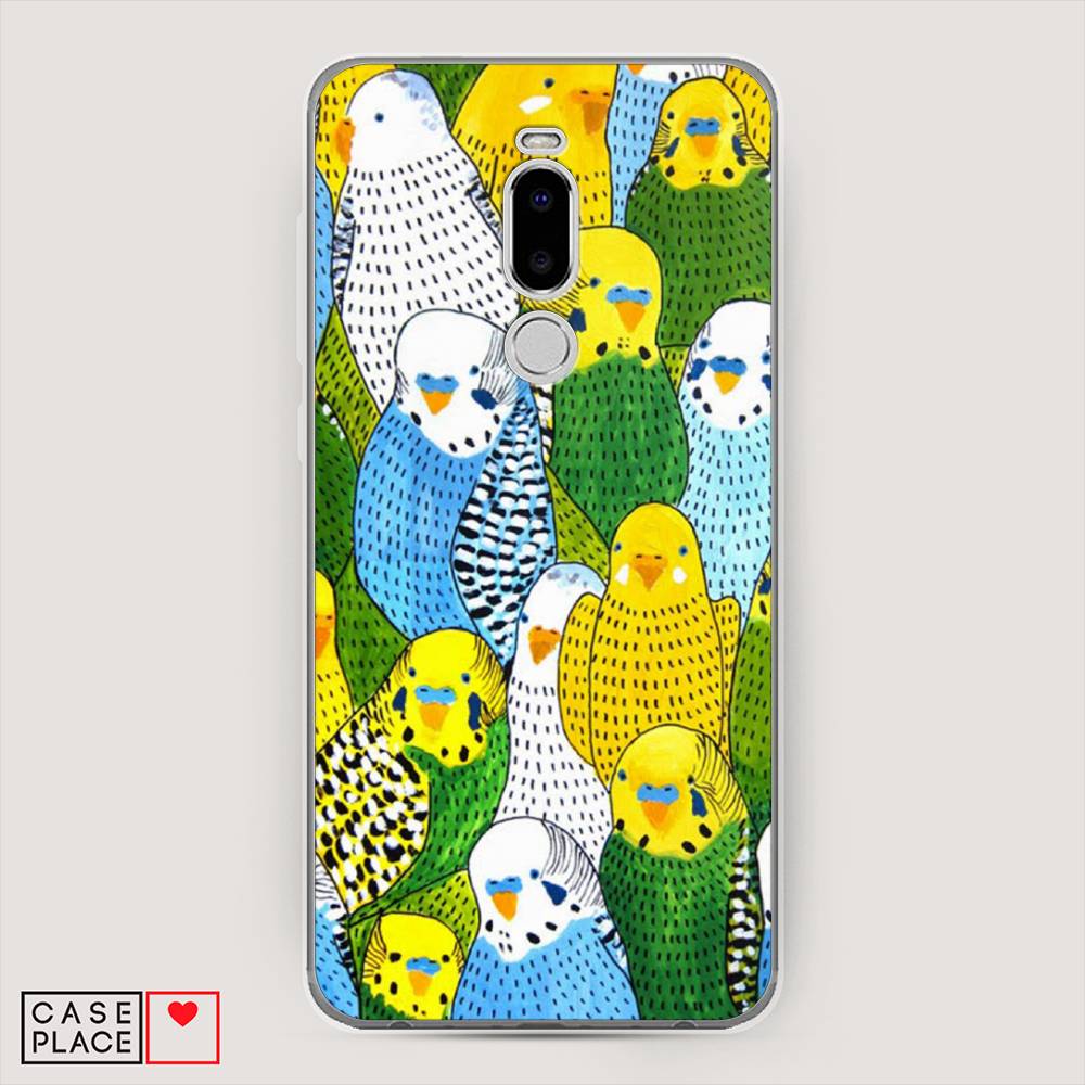 

Чехол Awog на Meizu Note 8 "Попугаи", Желтый;зеленый;голубой, 73050-1
