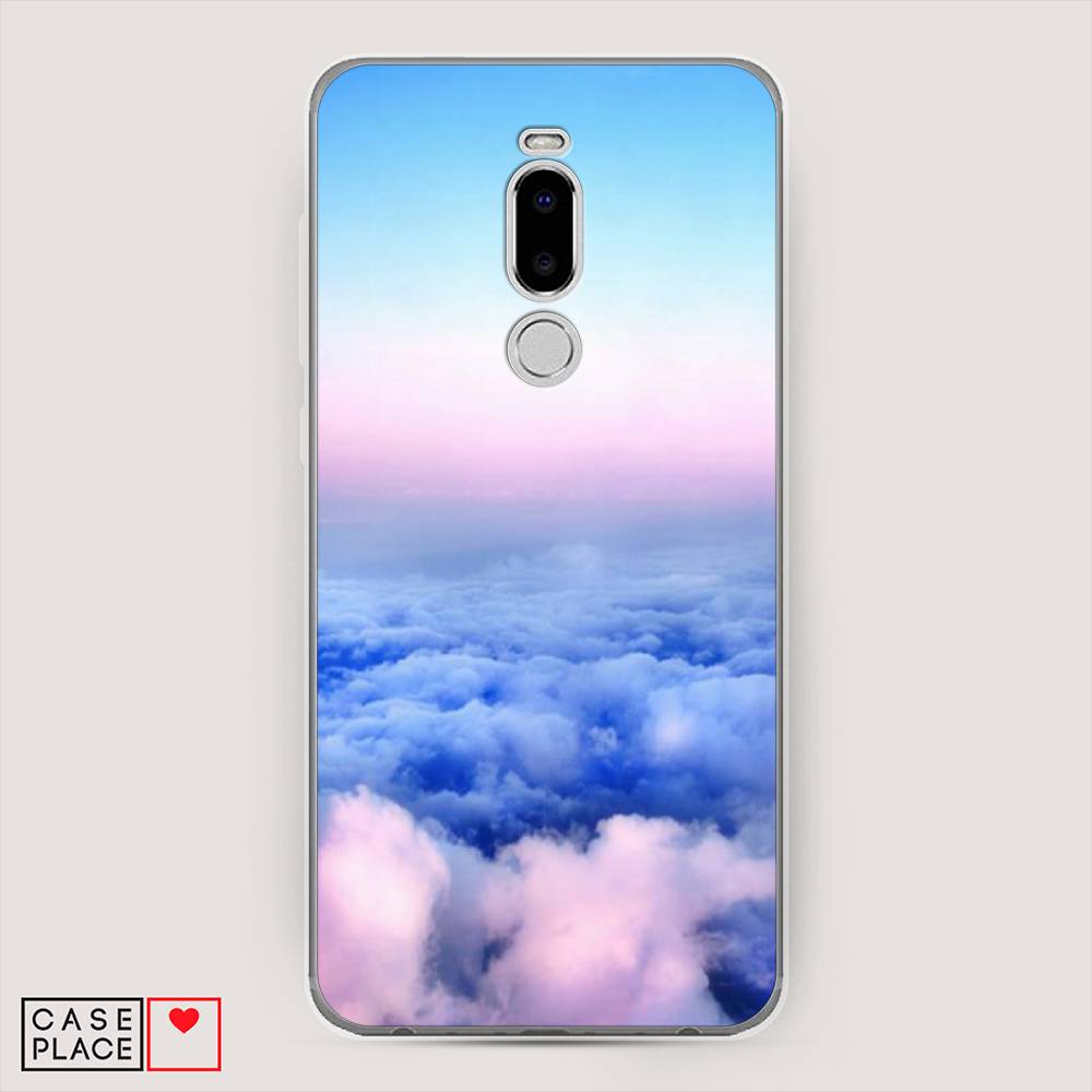 

Чехол Awog на Meizu Note 8 "Облака", Голубой;розовый, 73050-4