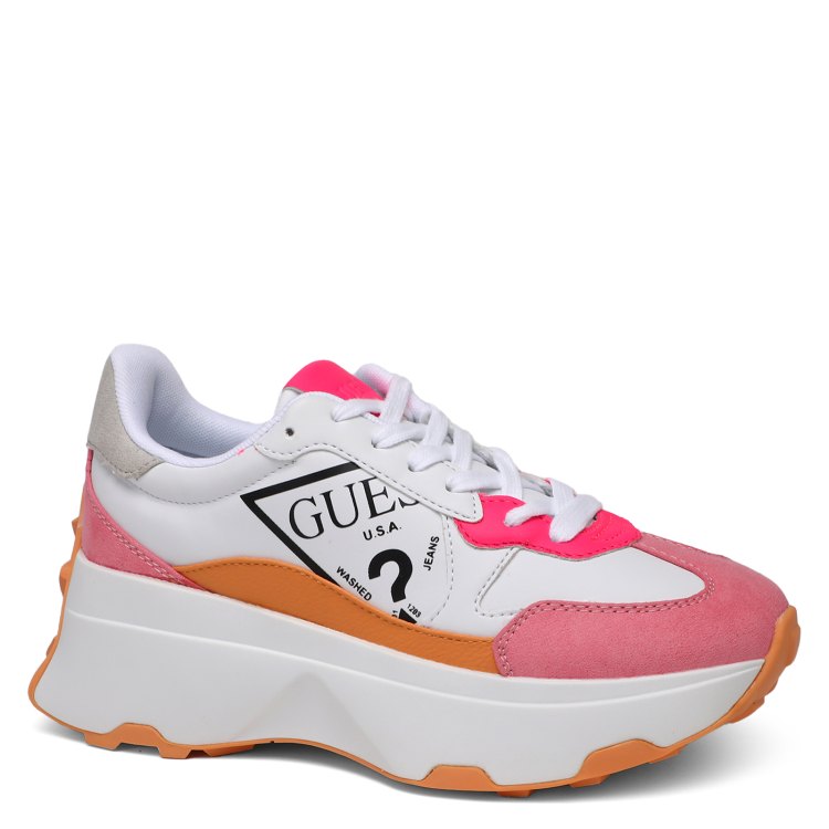 

Кроссовки женские Guess FLPCB7ELE12 белые 38 EU, Белый, FLPCB7ELE12