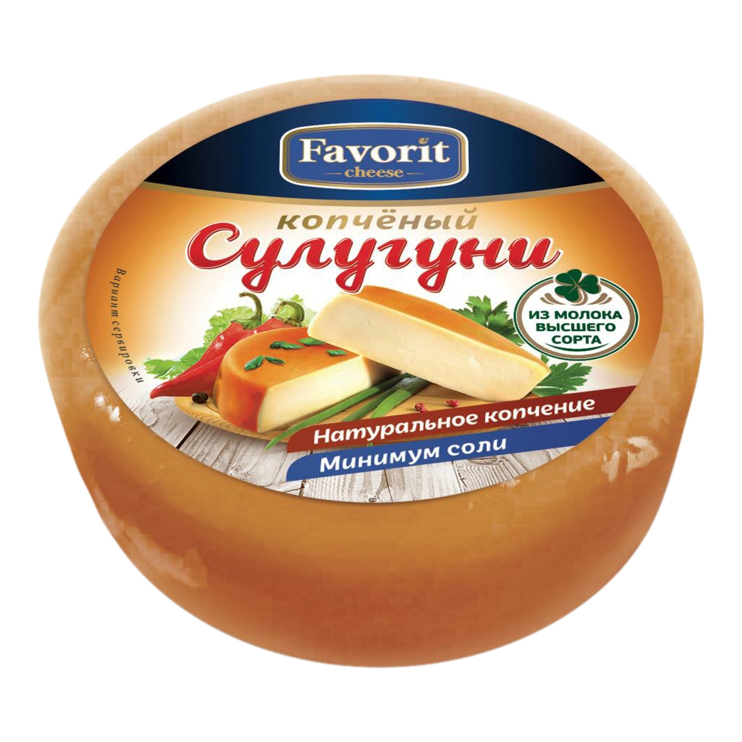 

Сыр рассольный Favorit Cheese Сулугуни копченый 45 % БЗМЖ 190 г