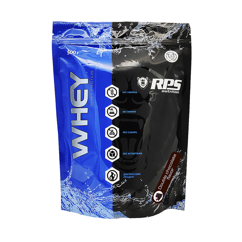 фото Rps nutrition whey protein, 500 г, вкус: двойной шоколад