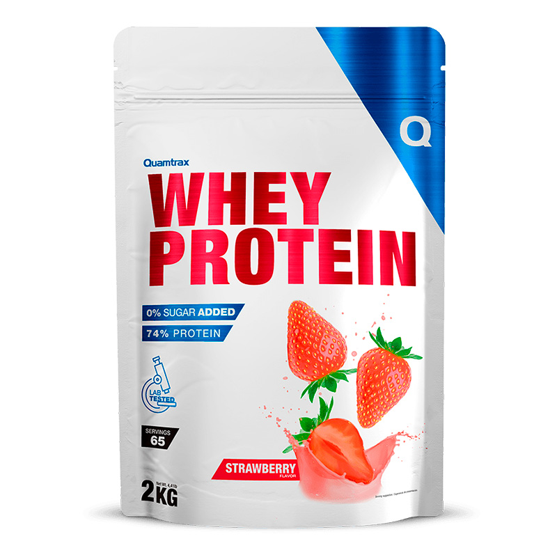 Quamtrax Nutrition Direct Whey Protein, 2000 г, вкус: клубника