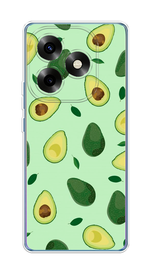 

Чехол на Itel S23+ "Blue avocado", Коричневый;зеленый, 3201550-1