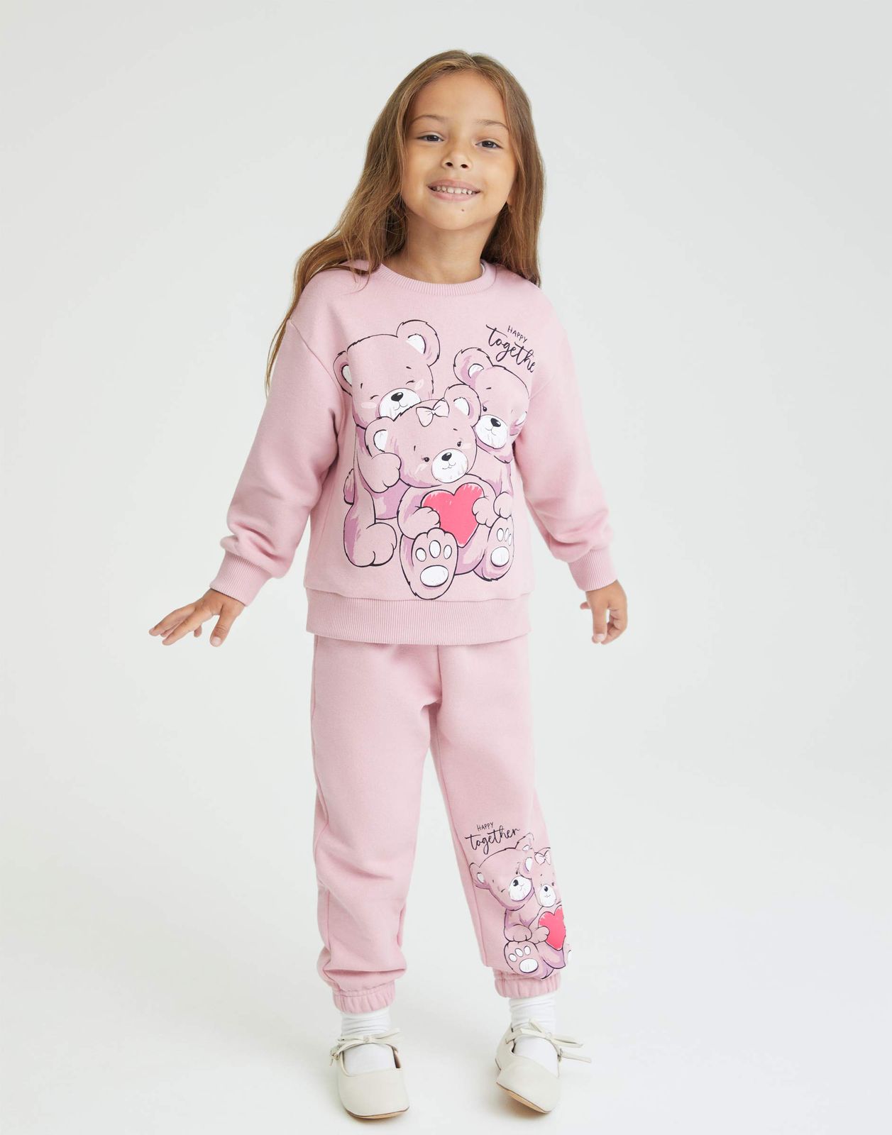 

Спортивные брюки для девочки Gloria Jeans GAC024290 розовый 4-6л/116, GAC024290