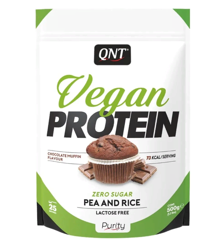 QNT Vegan Protein, 500 г, вкус: шоколадный маффин