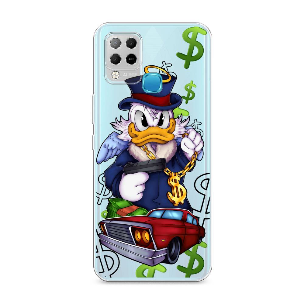 

Чехол на Infinix HOT 10S "Scrooge McDuck with a Gold Chain", Красный;синий;белый, 3100250-6