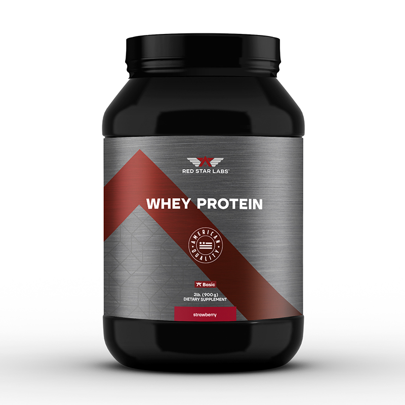 Red Star Labs WHEY PROTEIN, 900 г, вкус: клубника