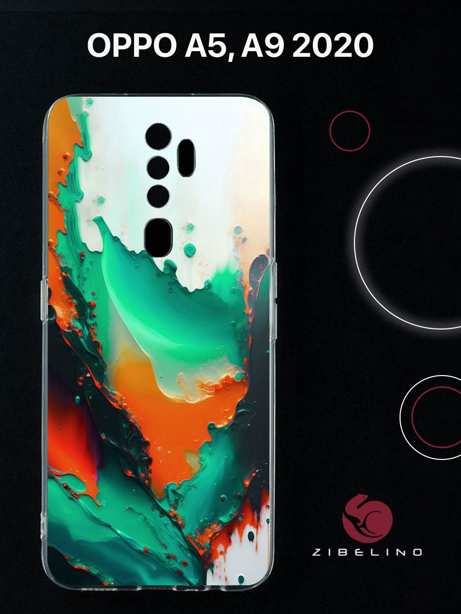 

Чехол для Oppo a5 2020, Oppo a9 2020 с защитой камеры, с принтом граффити сердце, Прозрачный, ZUTCP-OP-A5-2020
